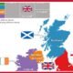 Map of Great Britain Towns Counties and Popular Destinations